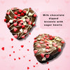 6 Valentine's Day Heart Brownies